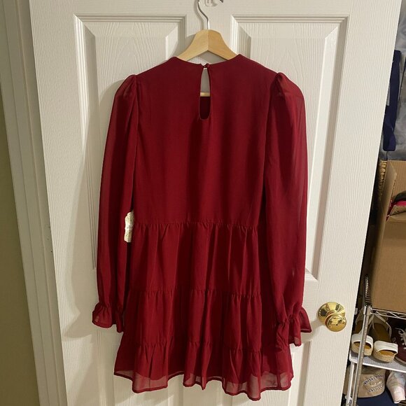 NWT Altar'd State Burgundy/Wine Mini Dress - Picture 2 of 5